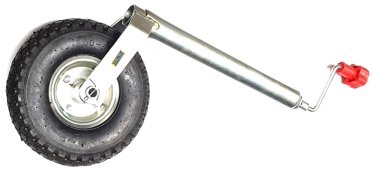 Jockey Wheel Smooth Leg Pneumatic Tyre For Caravan Trailer 20mm Bore Bradley Maypole DX/9001365