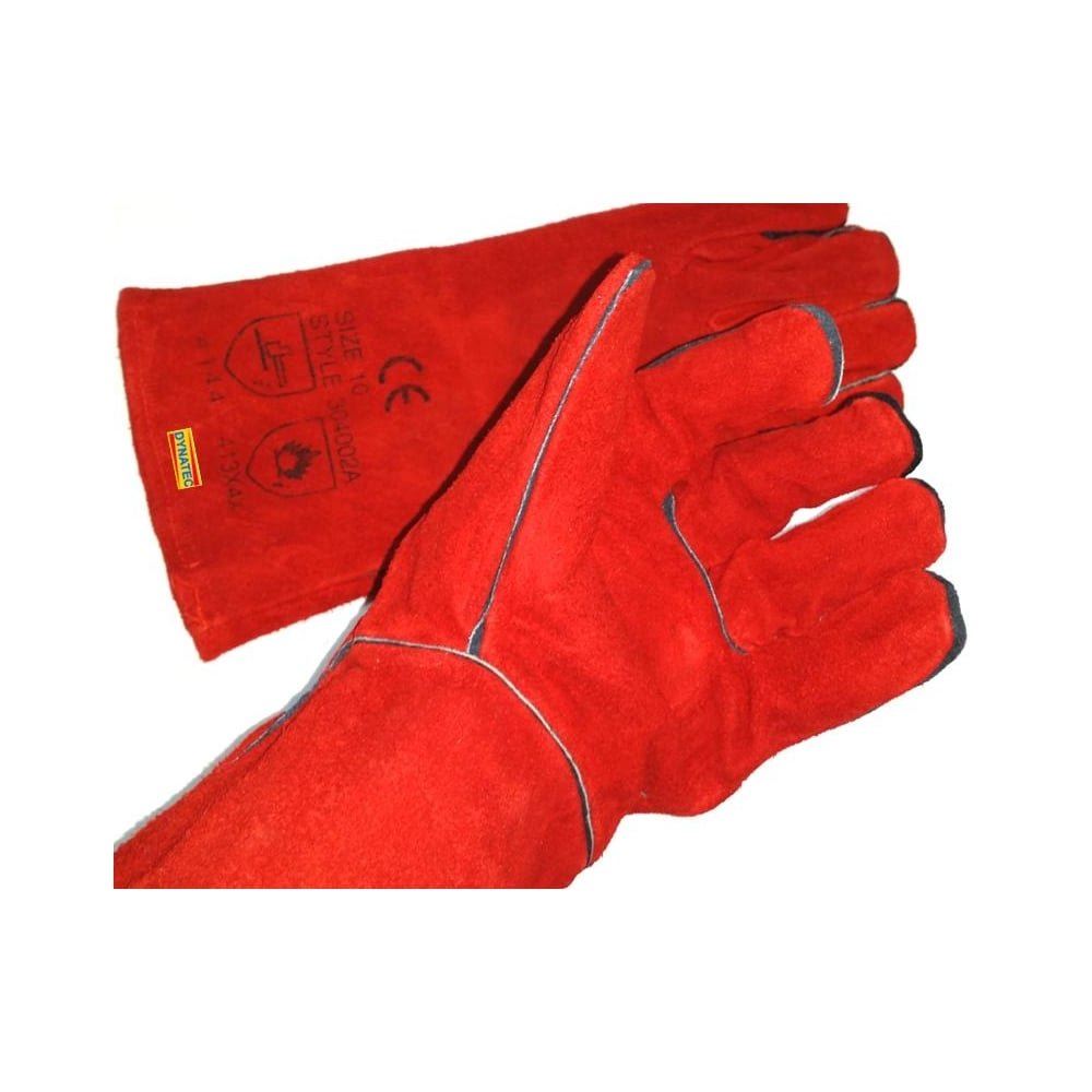 5 Log Fire Wood Burner Glove Stove Welders Gauntlet 1 Pairs Hi Heat Gloves Welding Red DX/4001147 1948X5