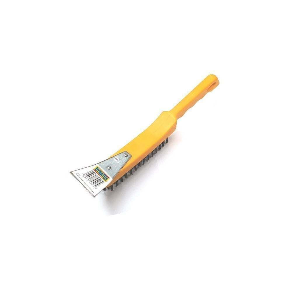 Heavy Duty Wire Brush DIY Engineers & Steel Scraper Rust Scale Paint 4 Row NEW