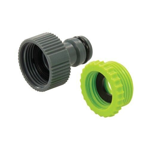 Garden Hose Pipe 30M Spray Nozzle Tap Connector Set Hosepipe Reel 30Metre Yellow 1402755 1x18/32