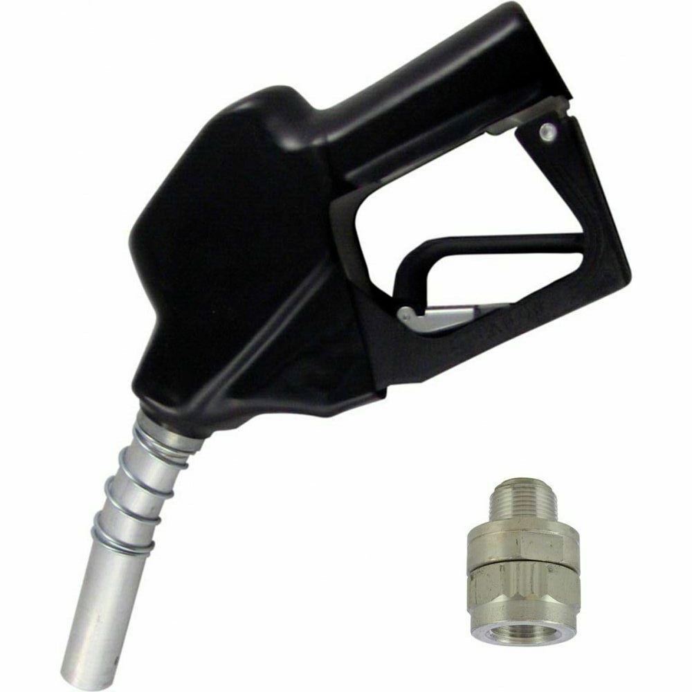 Fuel Gun Automatic Black and Swivel Hose Trigger Diesel Nozzle For Pump Delivery 1401016