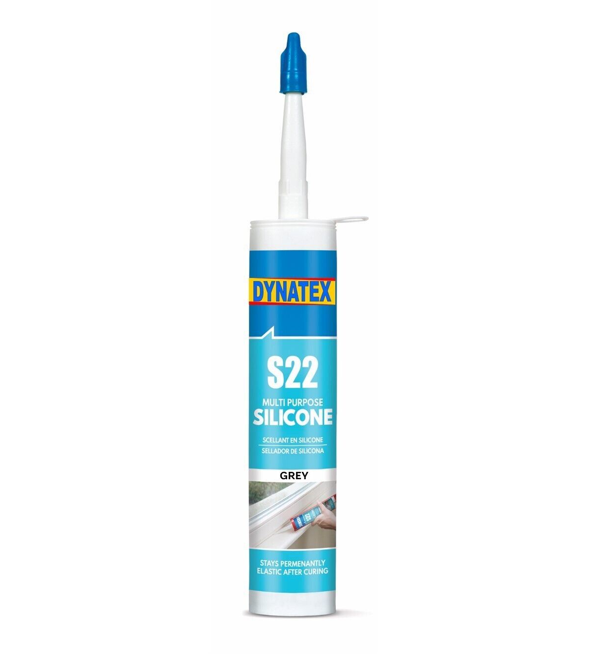 Bathroom Kitchen Waterproof Silicone Sealant Grey High Mould Resistant 280ml