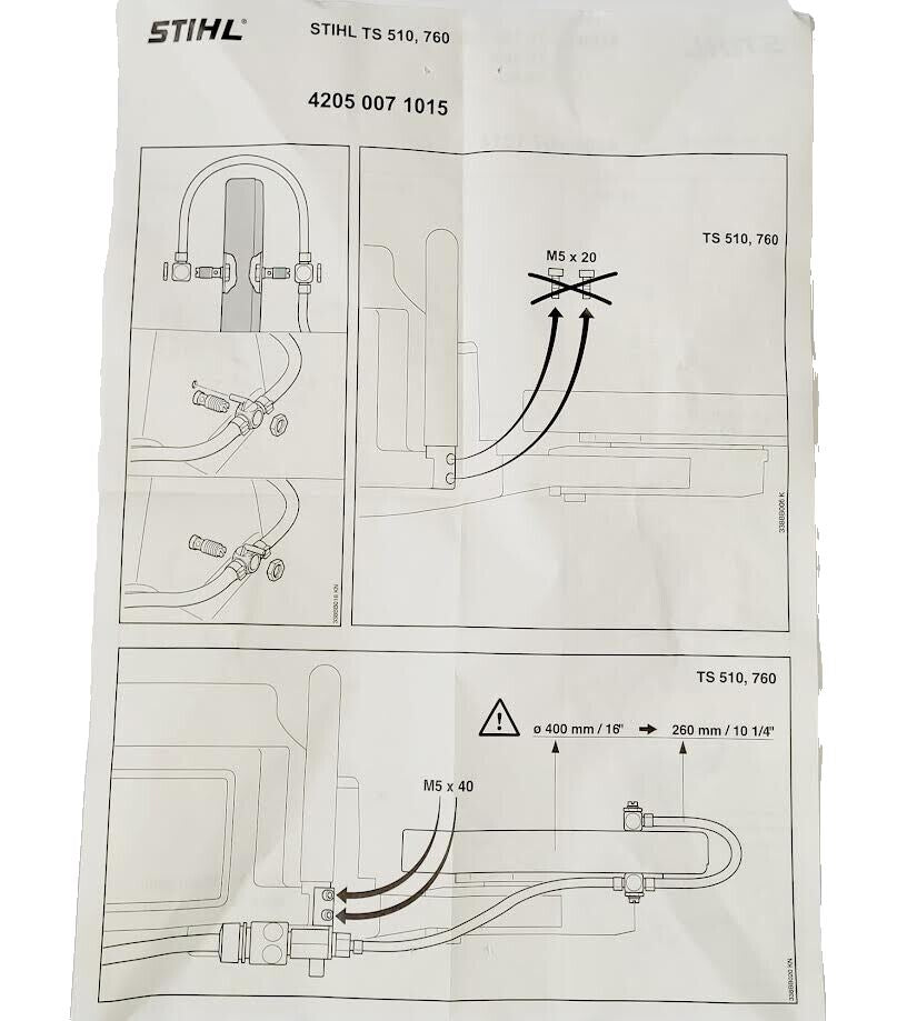 Water Attachment Kit For Stihl 4201 007 1014, 4201-007-1014 TS400 Cut Off Saw