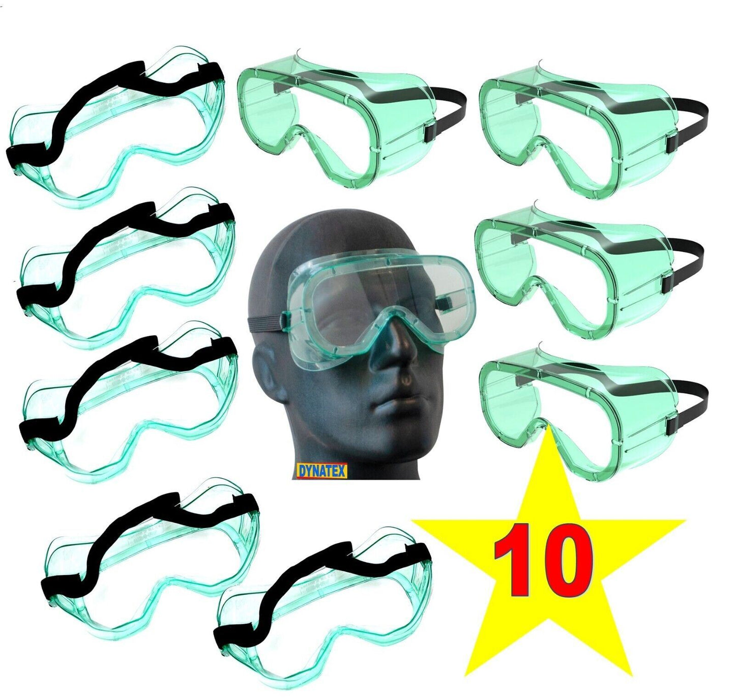 Safety Goggles 10 Grinding Protective Eyewear Medical Eye Protection Workshop