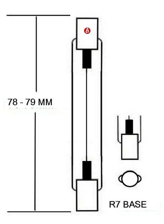 Linear Halogen Bulb 120W 240V Tungsten R7S J78 78mm Long Tube C Class NEW Eco