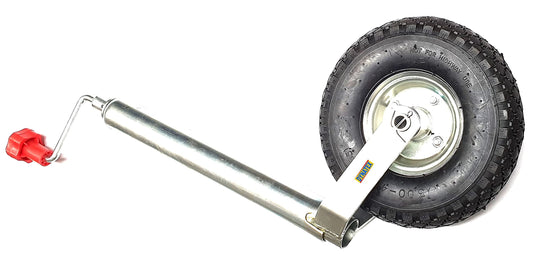 Jockey Wheel Smooth Leg Pneumatic Tyre For Caravan Trailer 20mm Bore Bradley Maypole DX/9001365