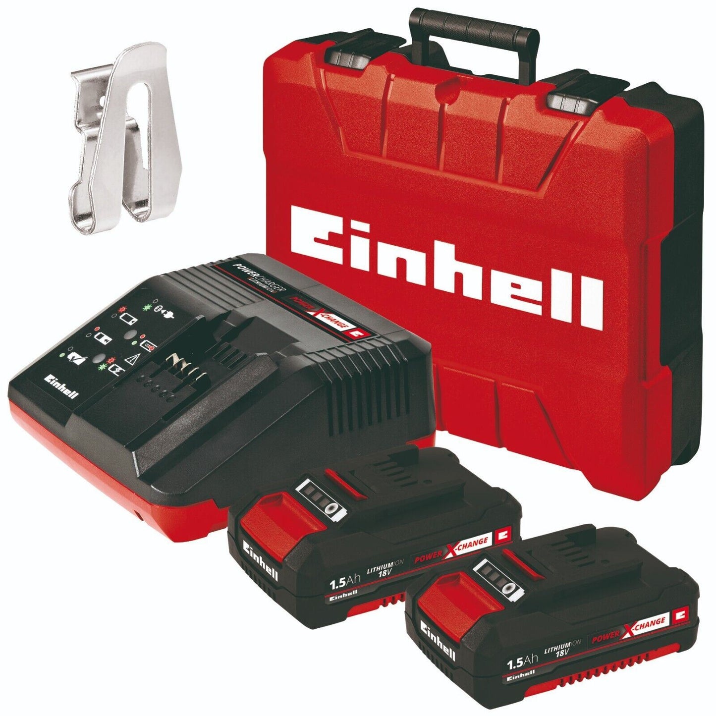 Cordless Drill 18 Volt Case 2 Batteries & Charger Kit Einhell TE-CD 18 Li  NEW