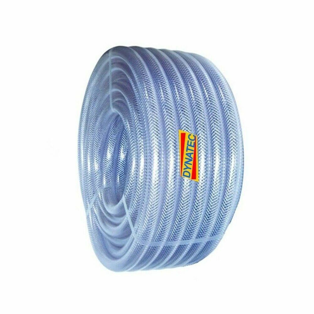 3/4" Clear Braided Hose 19mm Powerflushing Clear Braided Water Compressor NEW