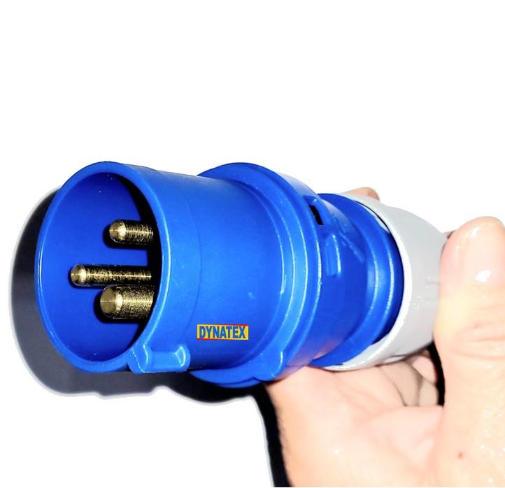 16 Amp 240v Site Trailing Plug & Socket 230v 16a 3 Pin PCE 240 Volt Blue Hook Up 3001749 =1X655 1X678