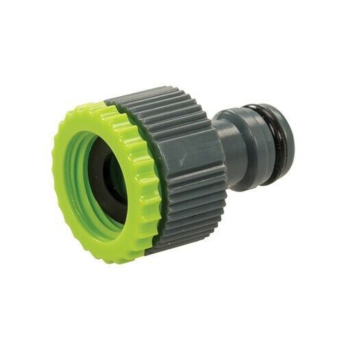 Garden Hose Pipe 30M Spray Nozzle Tap Connector Set Hosepipe Reel 30Metre Yellow 1402755 1x18/32