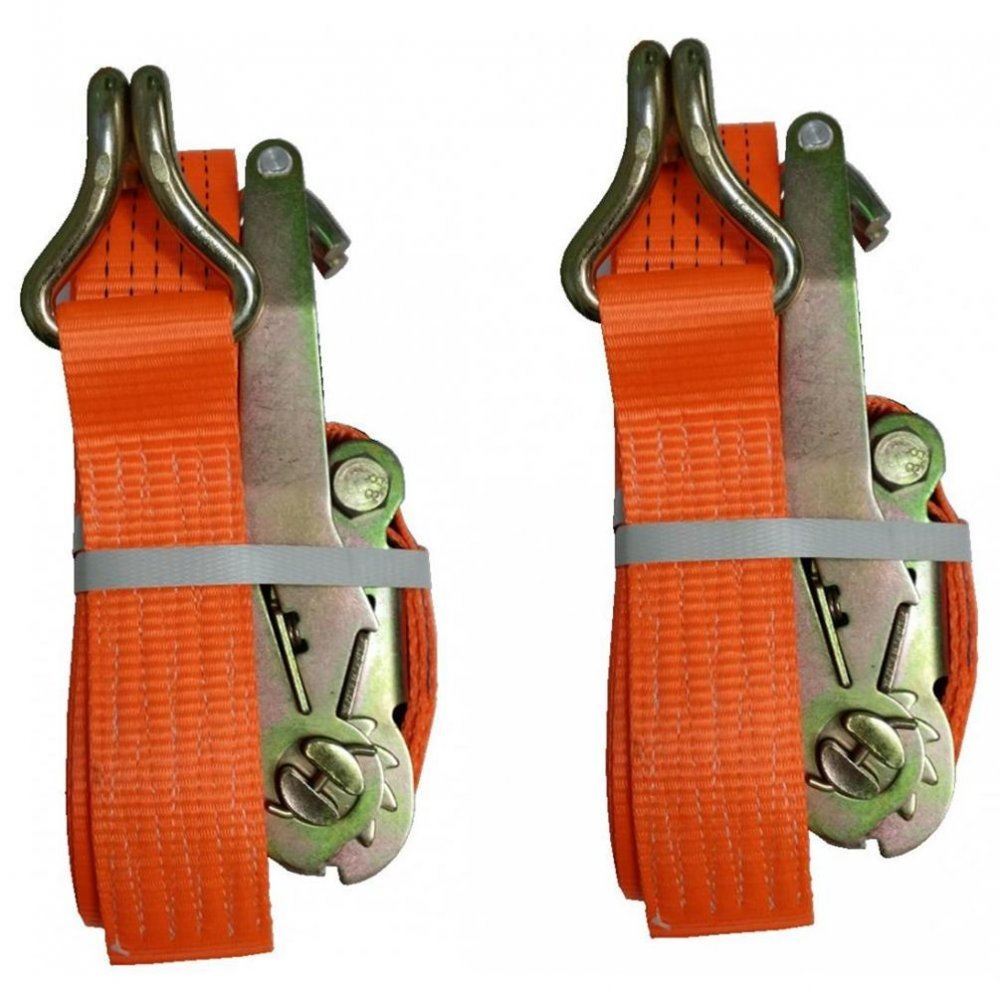 2 Ratchet Tie Down Strap 1.5 Tonne Heavy Duty 8 M Metre X 25mm Trailer DX/9002001X2