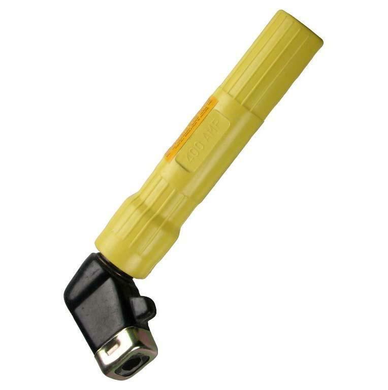 Electrode Holder Welding Torch 600A Yellow Twist Grip for Arc Rod 400 Amp Stick