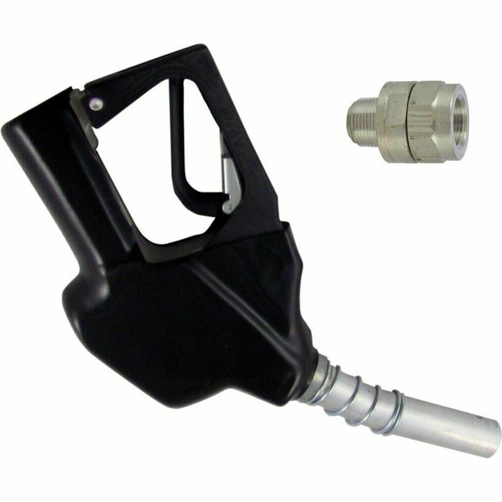 Fuel Gun Automatic Black and Swivel Hose Trigger Diesel Nozzle For Pump Delivery 1401016