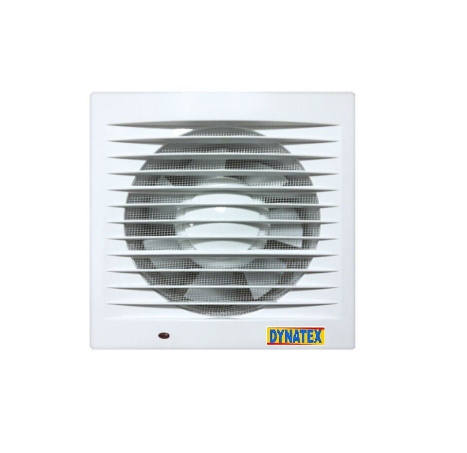 Extractor Fan Timer 100mm 4" Led Bathroom Kitchen Toilet White Insect Proof Net 1501460