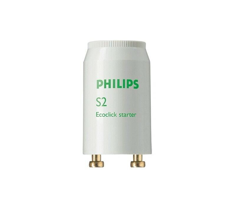 Philips S2 Fluorescent Tube Starter 4W-22W Series starter FS2 EcoClick 220v 240v