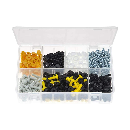 Genuine 1x 240 Pairs Assorted Number Plate Fasteners Set - Part Number AB62