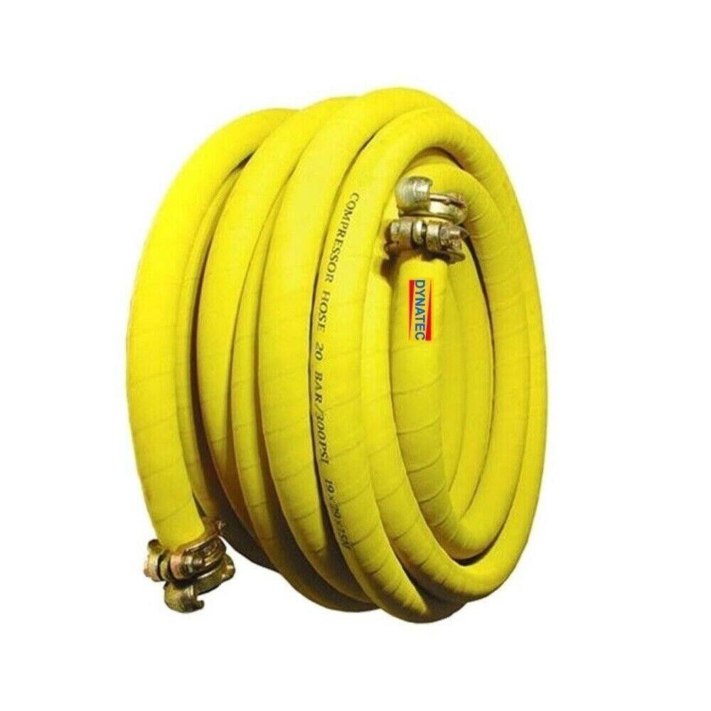 Compressor Air Rubber Hose 3/4" Plant Breaker 2X 15 M Meter and Couplings (50ft)